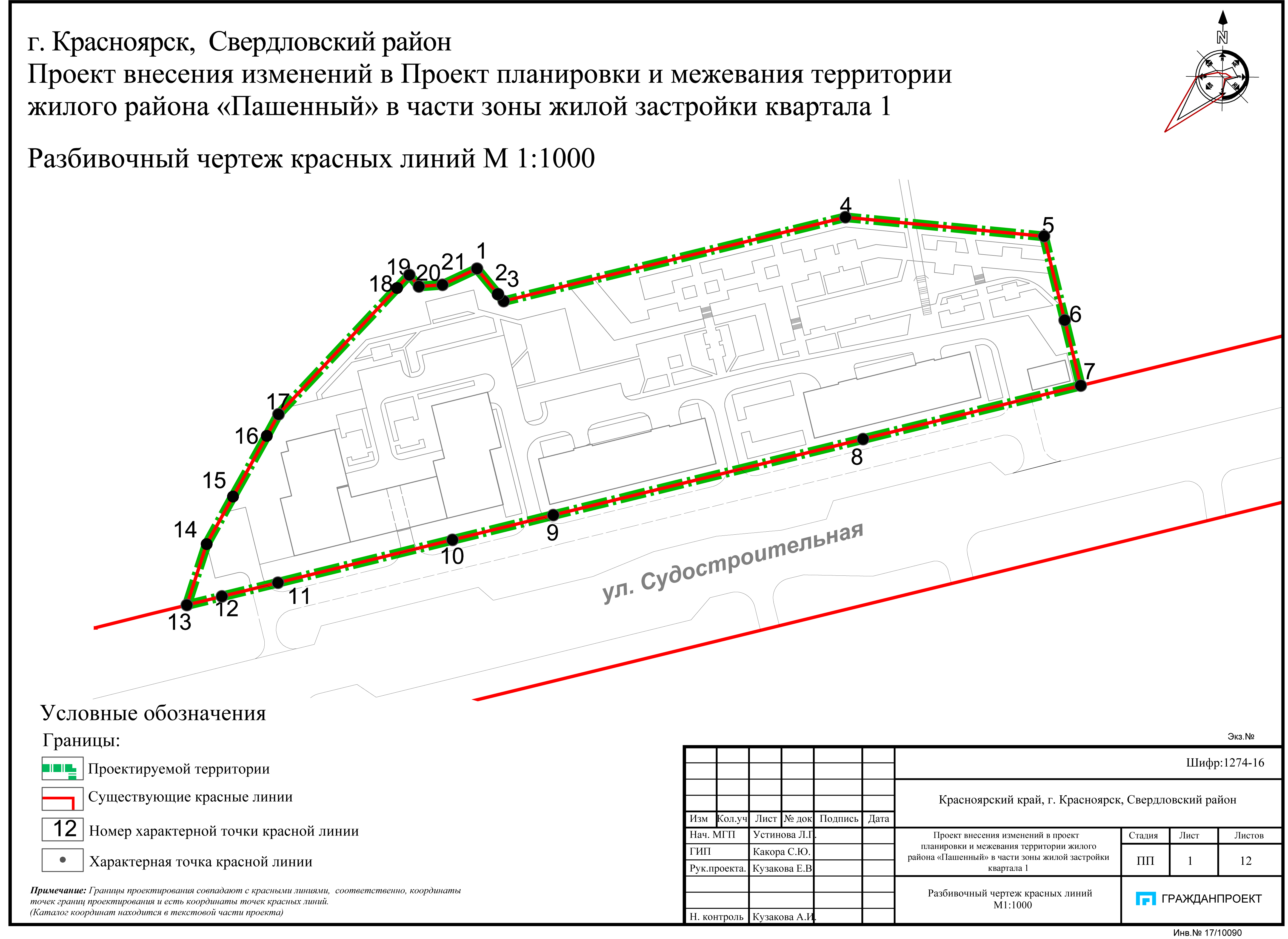 Проект межевания красных линий